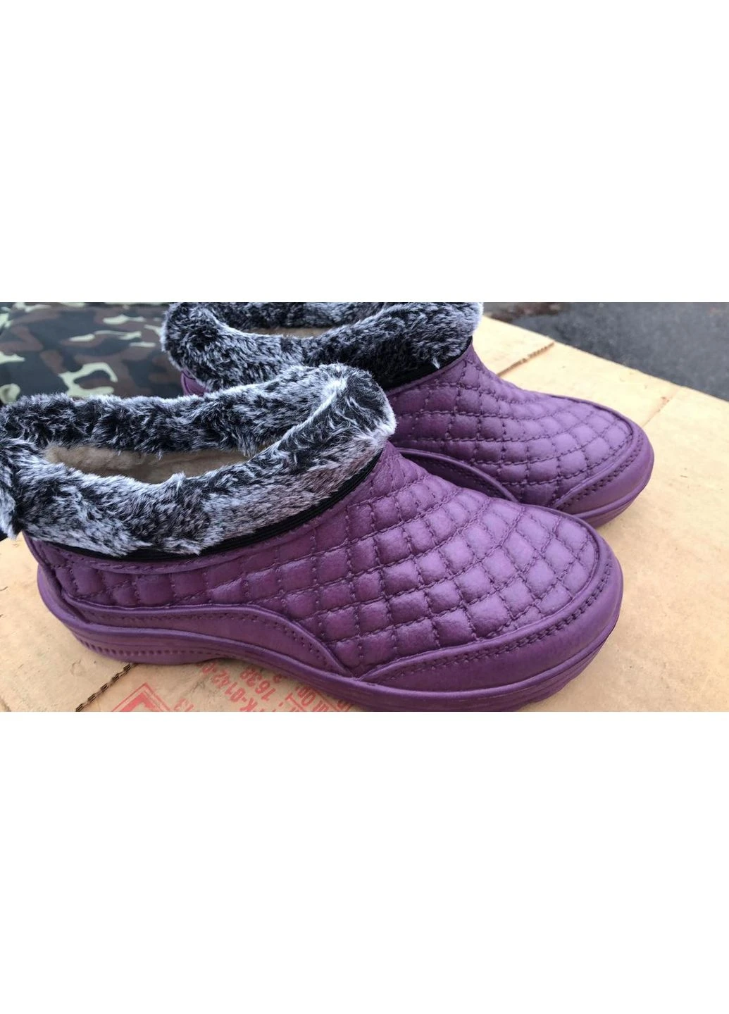 Галоши женские Б03 пена мех 41 No Brand (387347993)