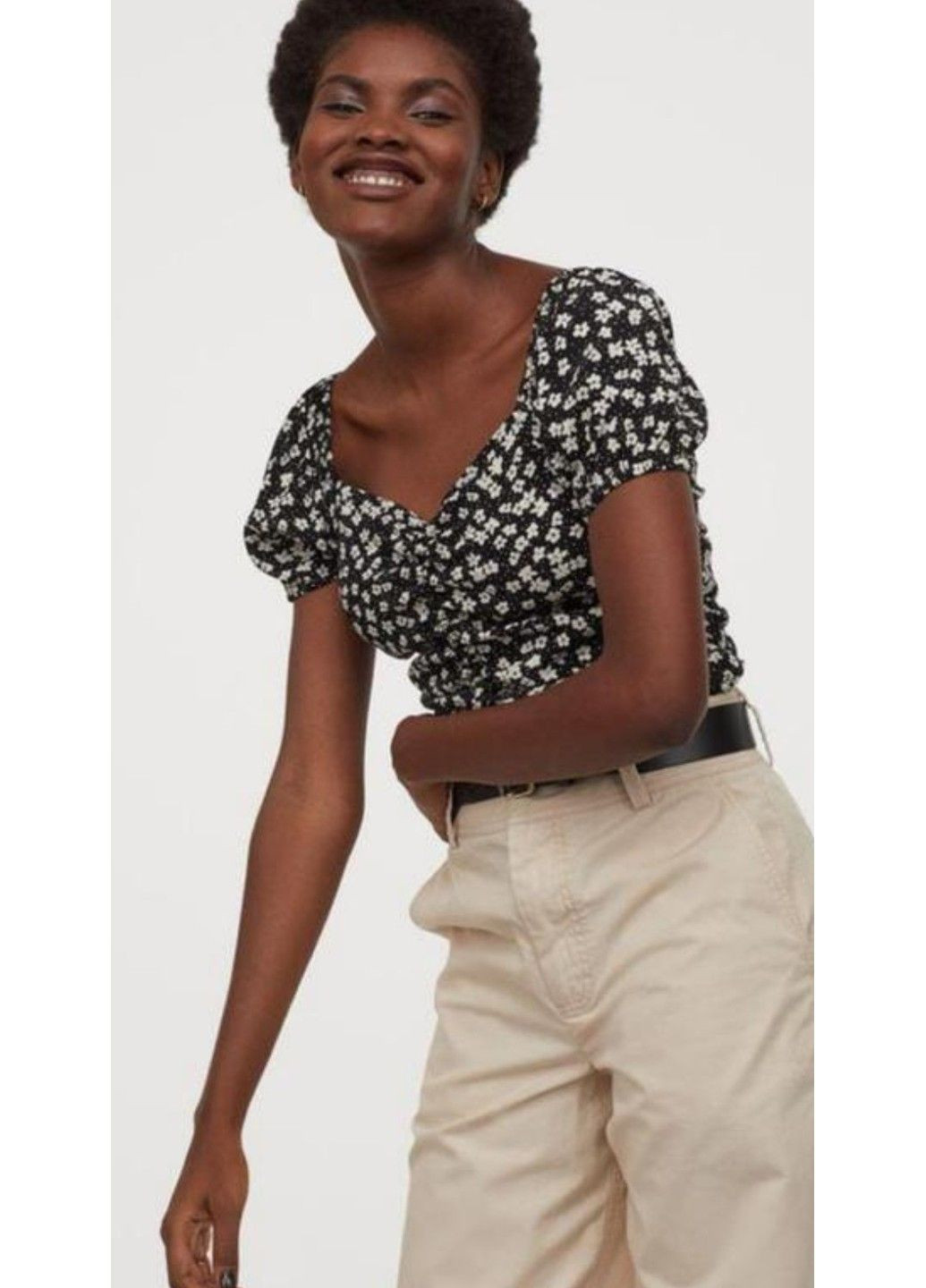 Черная повседневный рубашка H&M