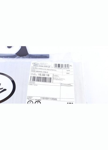 Трос ручника (задній) Ford Connect 02- (+ABS) (висока база) (дисковий гальма) 15.02.18 (opt-om) No Brand (339635439)