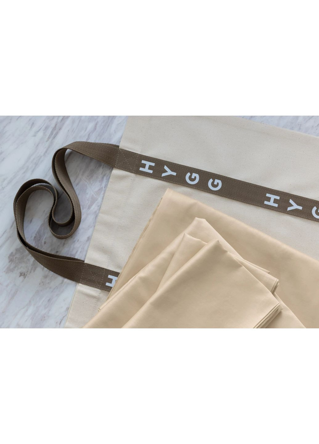 Комплект двоспальної постiльної бiлизни на гумці HYGG (368830574)