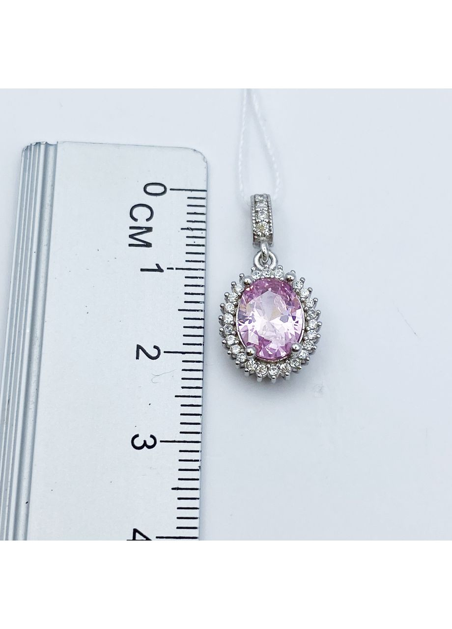 Кулон срібний з кубічним цирконієм 2,2 г No Brand (369737616)