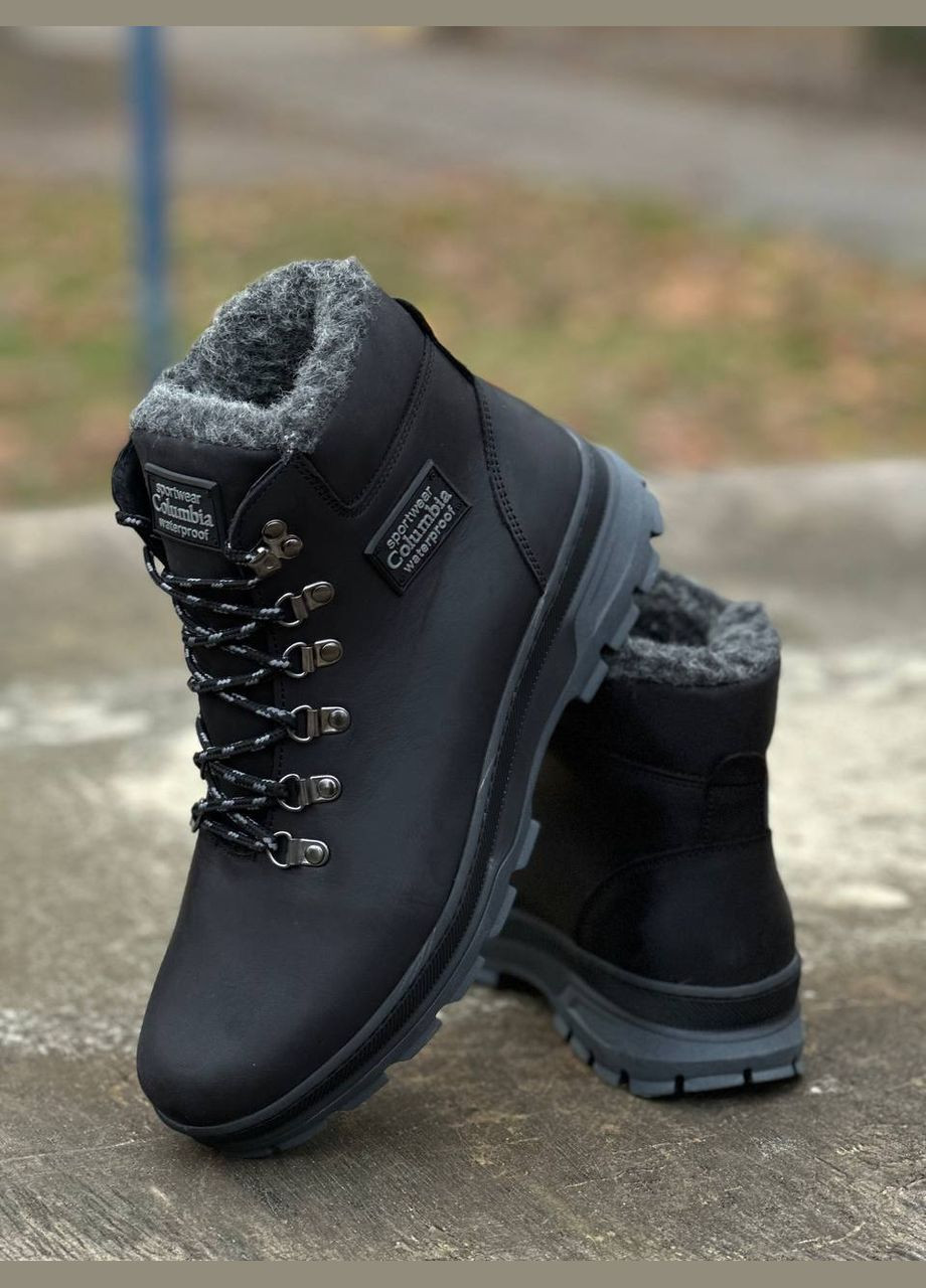 Черные зимние ботинки Vakko