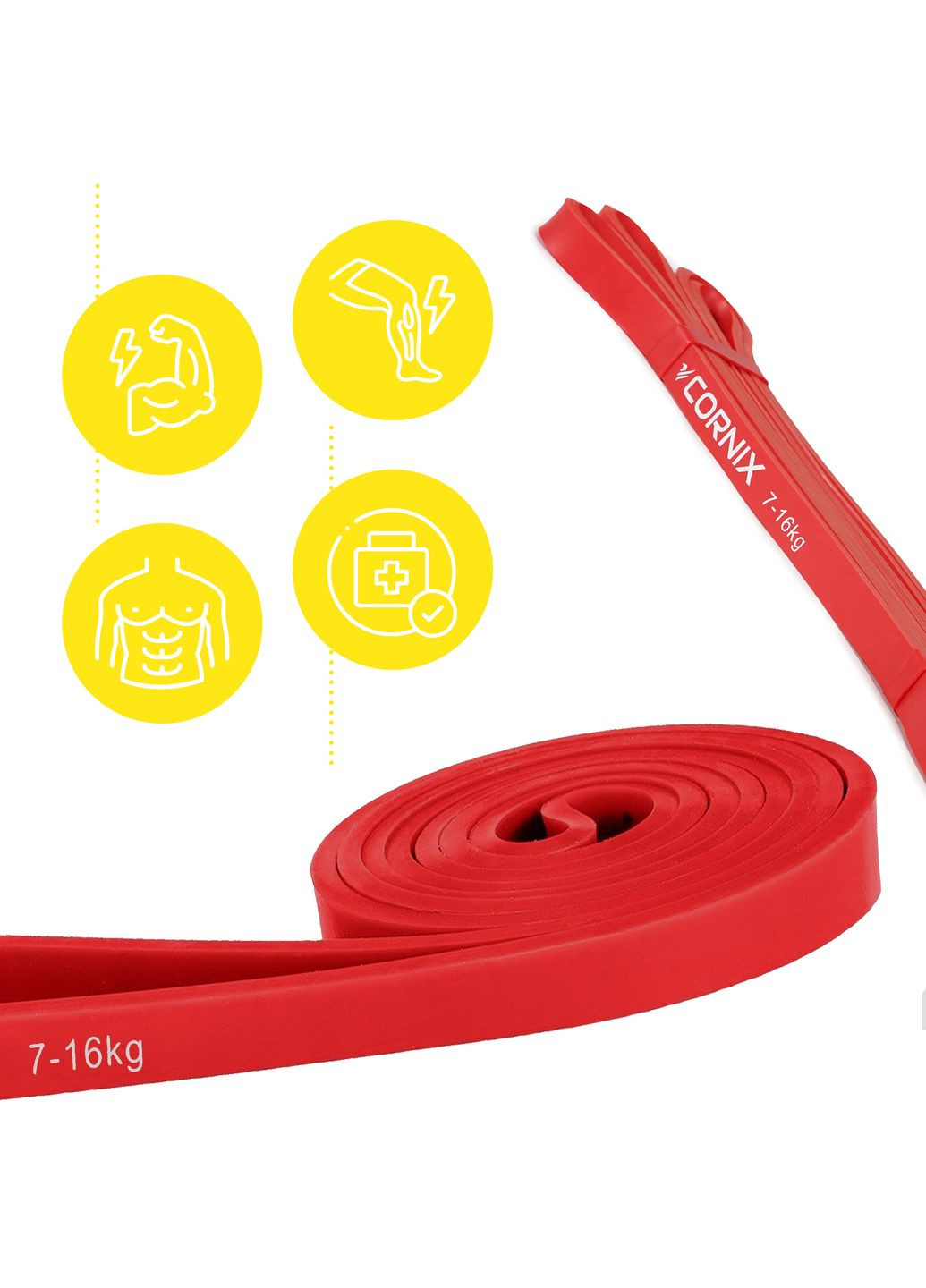 Эспандер-петля Power Band 13 мм 7-16 кг (резина для фитнеса и спорта) Cornix XR-0058 (323163772)