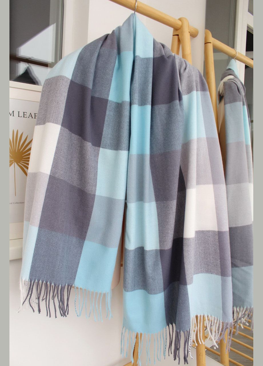 Кашеміровий шарф у клітку "Лана" 138003 Cashmere (322502072)