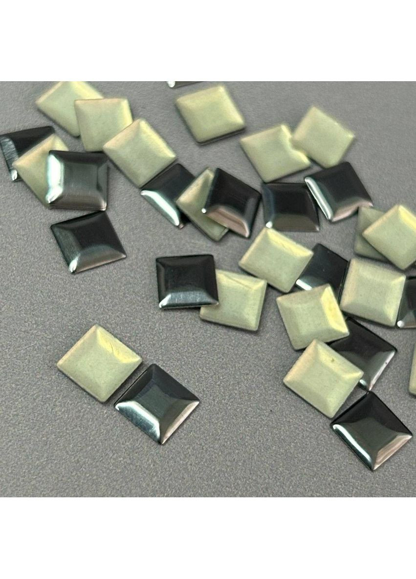 10г - Металострази термоклейові, квадрат 7 мм - сталь Plus-plus (352744823)