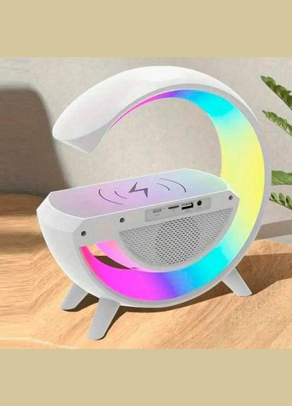 Нічник RGB BT-3401 світлодіодний музичний смарт-нічник колонка 10 Вт No Brand (317433688)