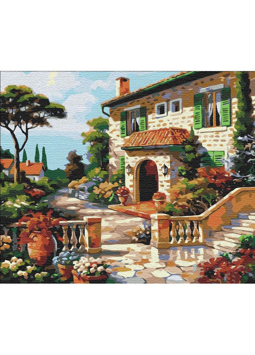 Картина за номерами на підрамнику Сонячна вулиця Brushme (317257867)