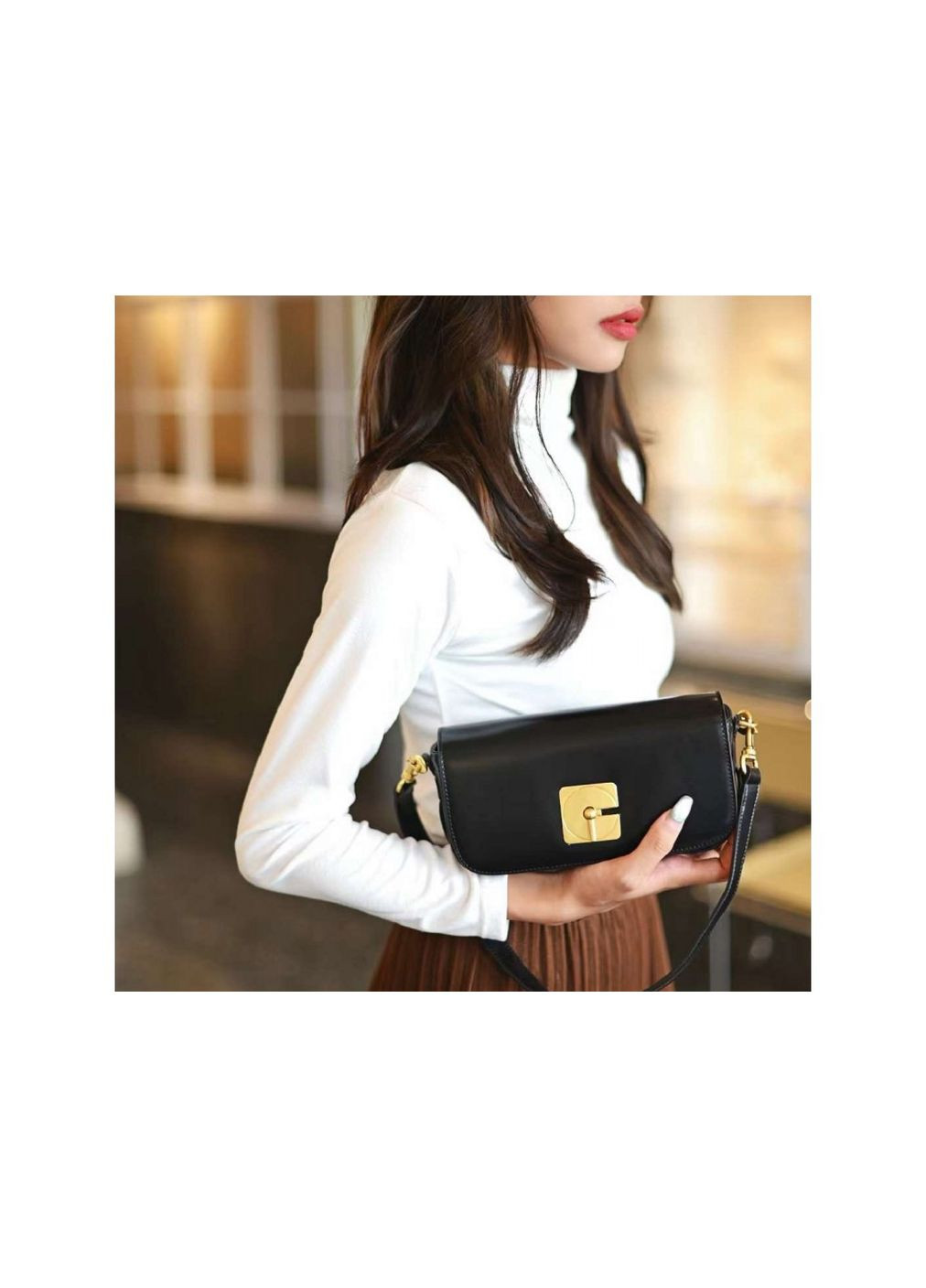 Удлиненное горизонтальное кроссбоди с замком NW11-6712A UnaBorsetta (369892924)