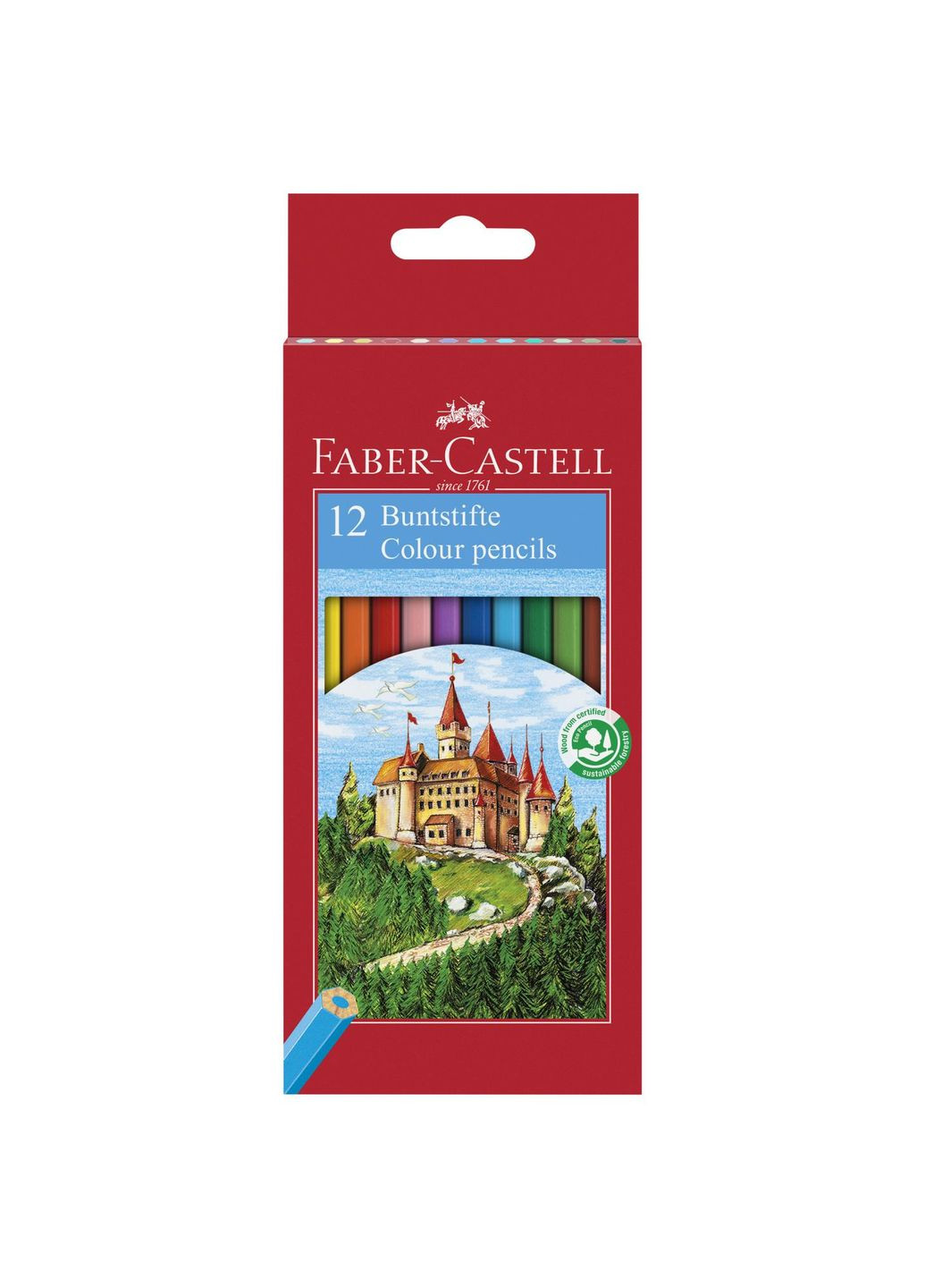Набор карандашей 12 цв. FABER CASTELL Замок и Рыцари Faber-Castell (284723129)
