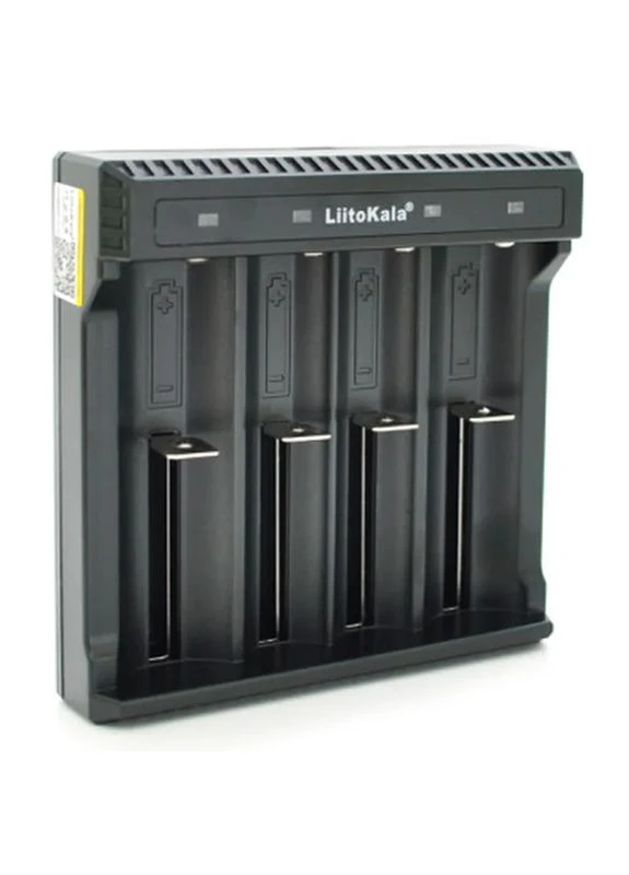Зарядное устройство для аккумуляторов 4 Slots, LED, Li-ion, 10430/10440/14500/16340/17670/18500/18650/26650/25500/26700 (Lii-L4) LiitoKala (400483323)