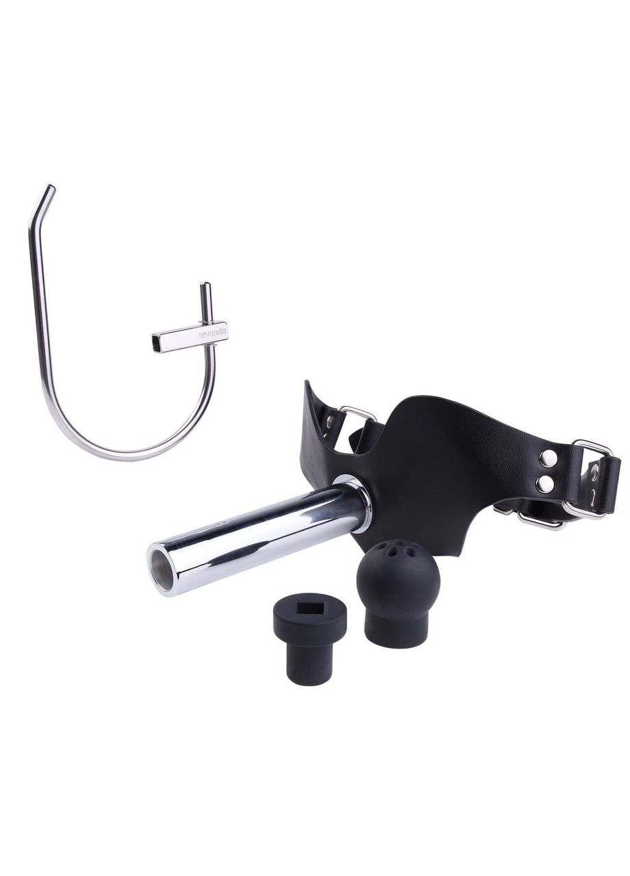 Набор для доминирования SEVANDA Objectification Bathroom Set, маска и 4 насадки Lockink (304996242)