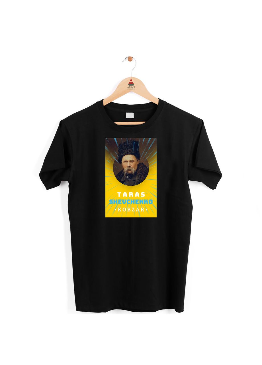 Футболка черная с патриотическим принтом "Taras Shevchenko Kobzar. Тарас Шевченко Кобзарь" Кавун футболка (316287734)