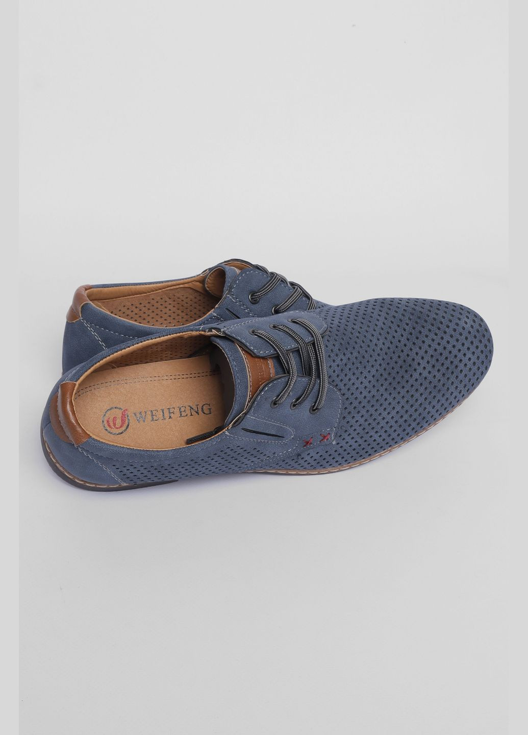 Туфлі чоловічі темно-синього кольору Let's Shop (301764062)