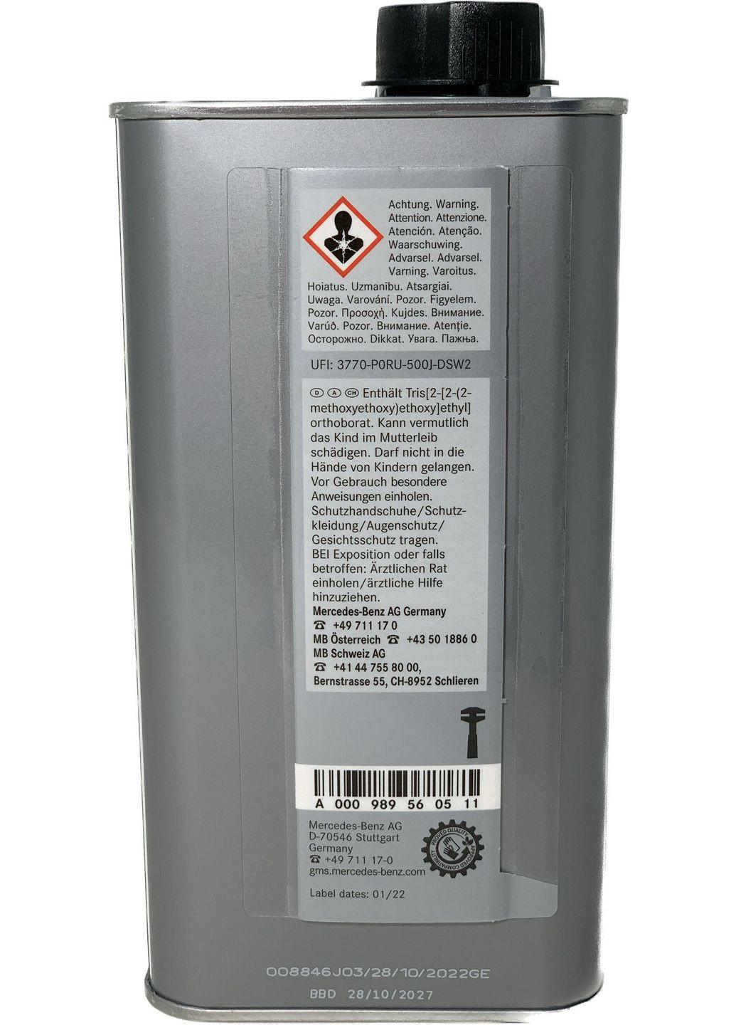 Тормозная жидкость Mercedes Benz 331.0 DOT4 Plus 1 л. для авто Мерседес Mercedes-Benz (321967596)