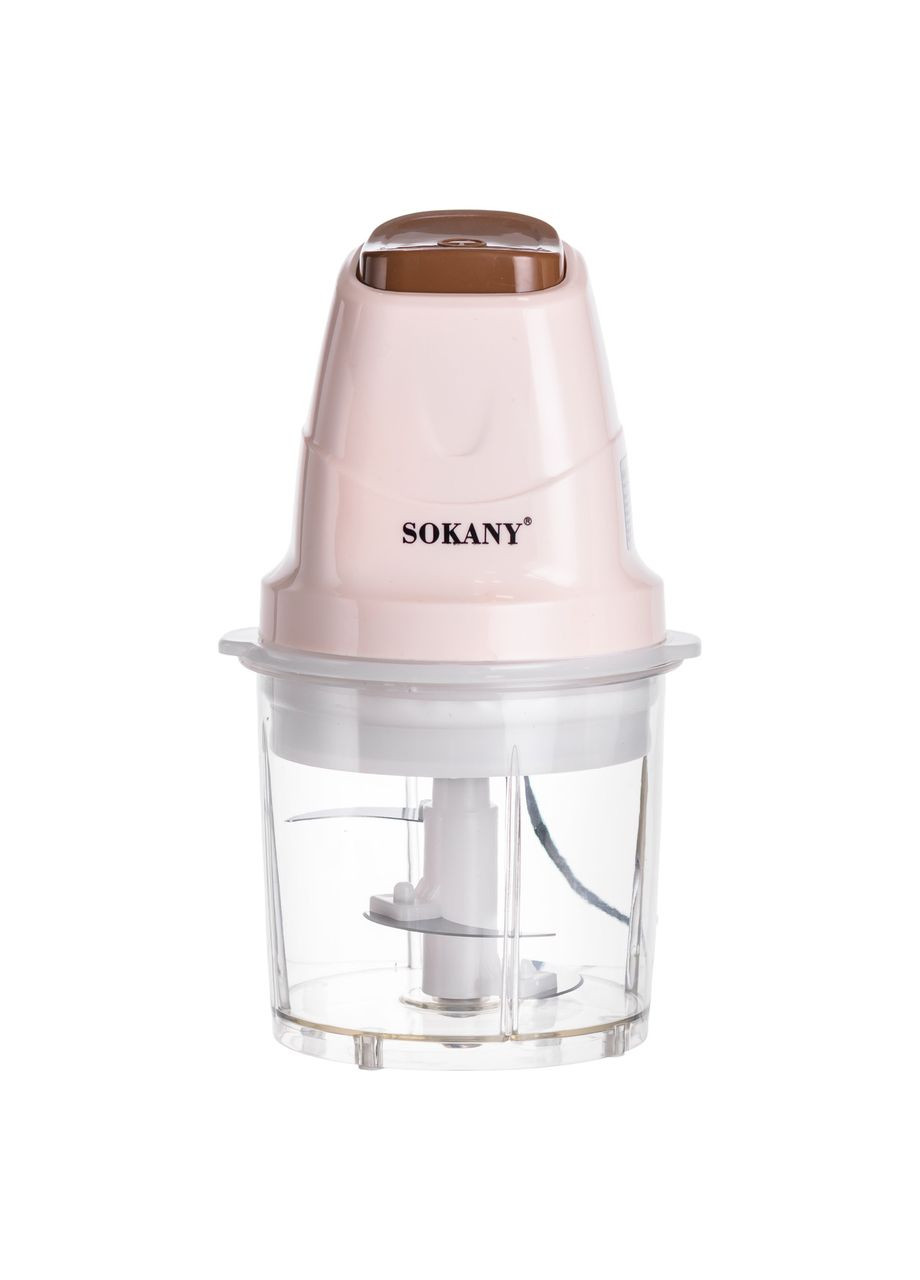 Чоппер измельчитель с чашей на 0.7 л кухонный электрический 250 Вт бежевый Sokany SK-06009BE Jooki (370368339)