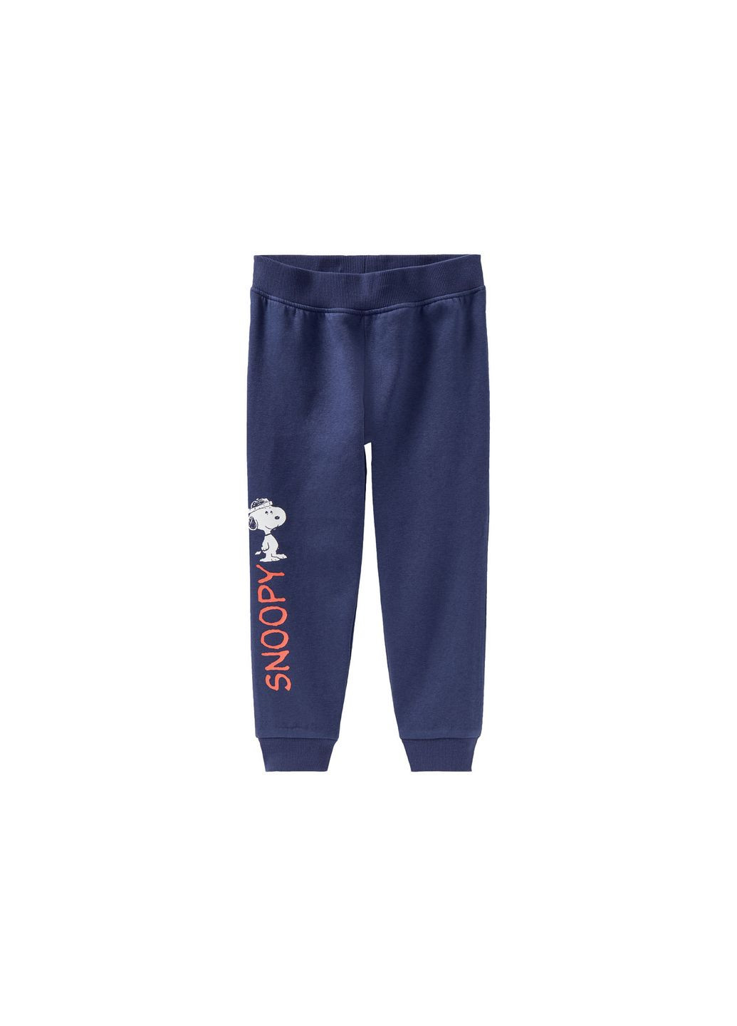 Спортивні штани джоггери з начосом для хлопчика Snoopy 392578 темно-синій Disney (267721638)