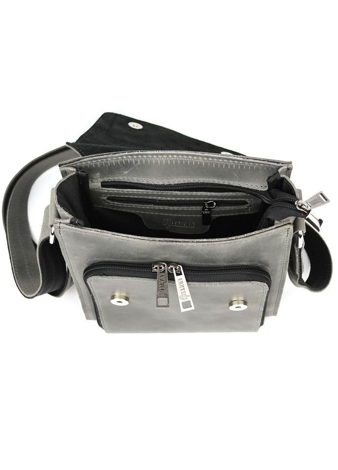 Шкіряна сумка-планшет через плече RJ-3027-4lx бренда сірий колір TARWA (335353837)