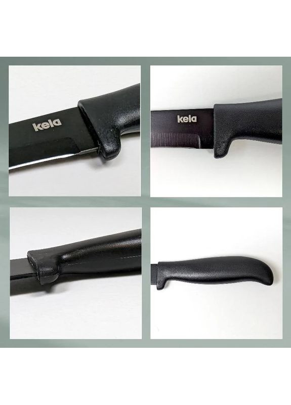 Ніж кухарський Acida 20 см Black (11403) Kela (323109667)