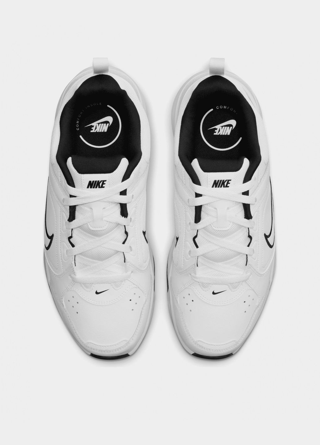 Белые всесезонные мужские кроссовки defy all day dm7564-100 весна-осень кожа текстиль белые Nike