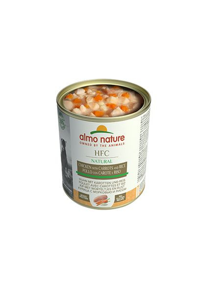 Консервований корм для собак HFC Natural Adult Dog Chicken&Carrots з куркою та морквою 280 г Almo Nature (266274745)
