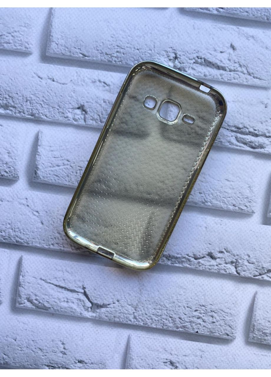 Силіконовий чохол з обідком для SAMSUNG Galaxy J1/J100 Сітка. Срібний Creative (359490960)