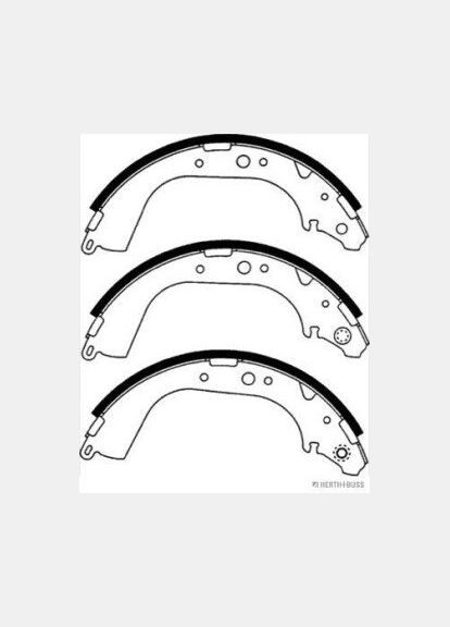 Колодки тормозные барабанные задние TOYOTA LAND CRUISER (выр-во ) Jakoparts (364970061)