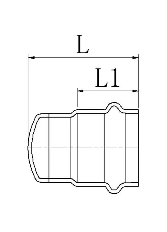 Заглушка KQ.P28 Press-Inox AISI 304 28 (KR6449) KOER (399428708)