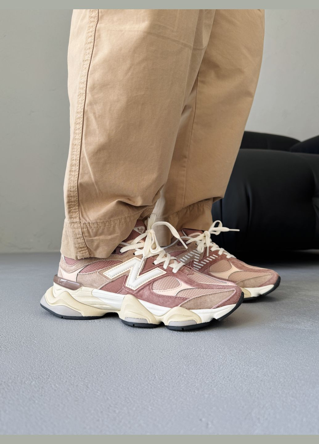 Кроссовки женские New Balance 9060 Brown/Caramel | Нью Беланс 9060 коричневые No Brand коричневые демисезоны (340116922)