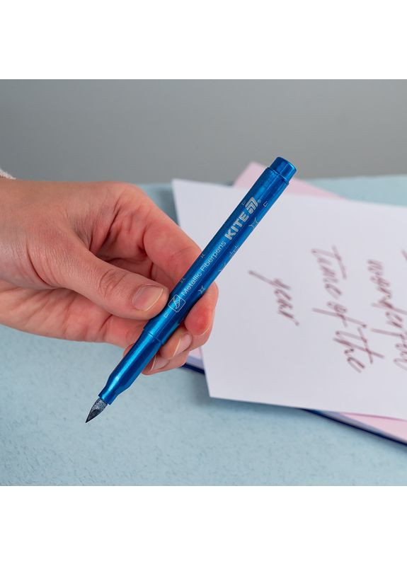 Фломастеры-кисти 6 цв. /K-1149/ Creative металлизированные (1/12) Kite (367753427)