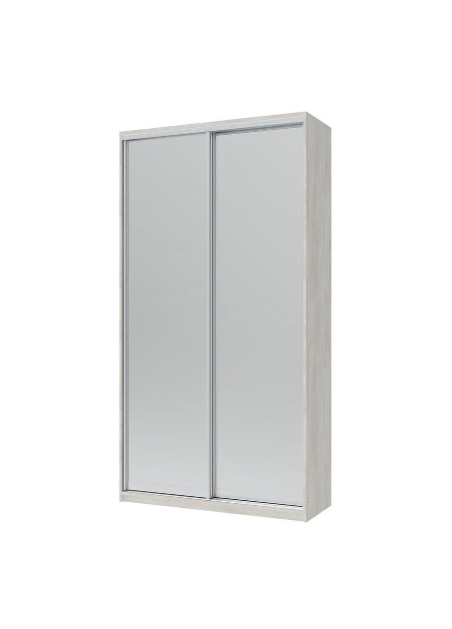 Шафа-купе двохдверна Сіті Лайт 120х60х225 см Біле дерево/2 Дзеркала (DRS-011067) Doros (317271229)