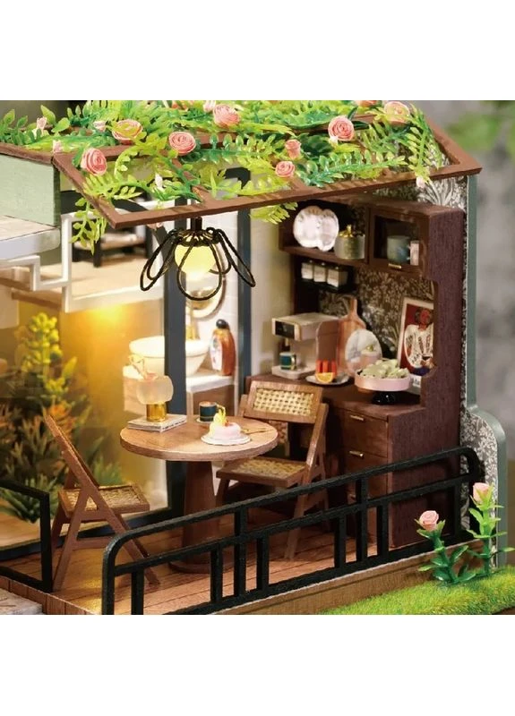 Румбокс Дом полусадов Half of The Garden Dollhouse Kit DIY Интерьерный конструктор L-035 + купол No Brand (362453290)