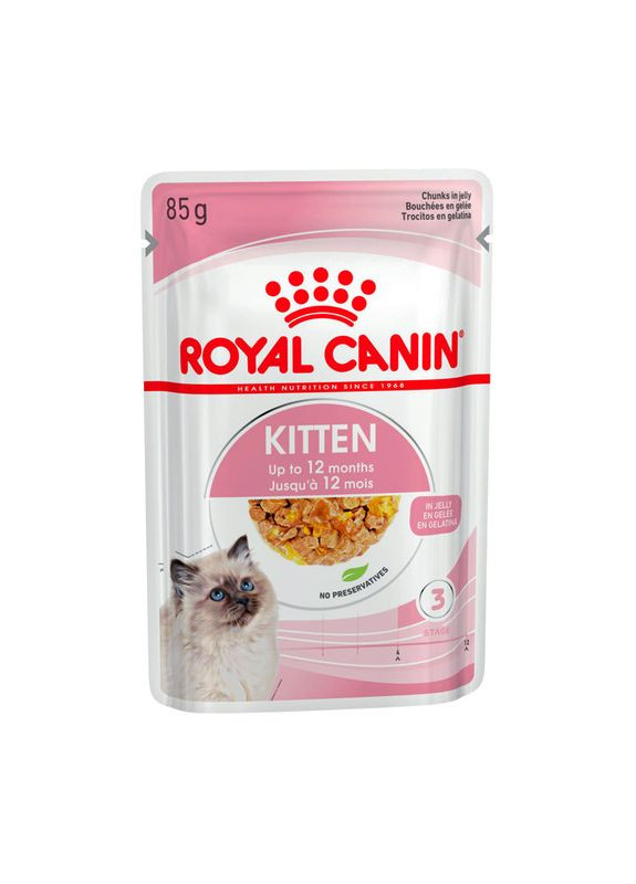 Паучи KITTEN INSTINCTIVE IN JELLY 85 г (9003579311714) (4150001) Royal Canin (279567137)
