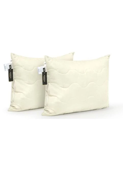 Подушка Набір шовкових №1617 Eco Light Creamy середні (2200002652483) Mirson Набор шелковых 1617 Eco Light Creamy средние (379323248)