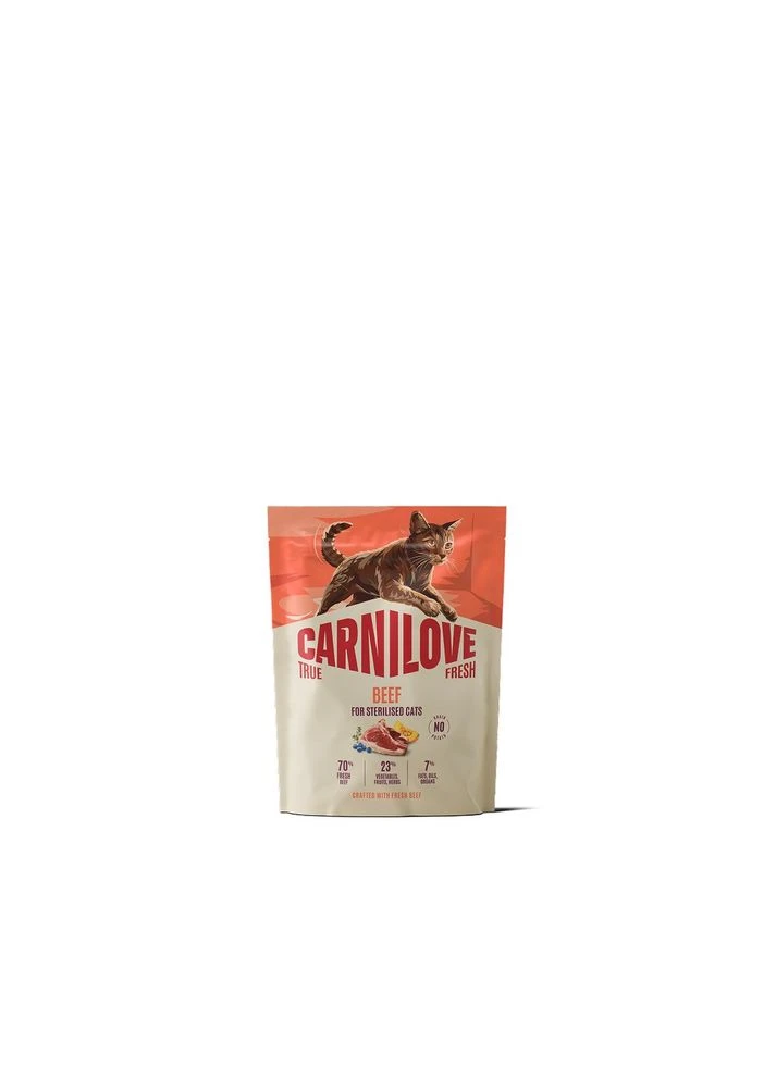 Корм сухой True Fresh Beef Sterilised для стерилизованных котов говядина 400 г Carnilove (402915613)
