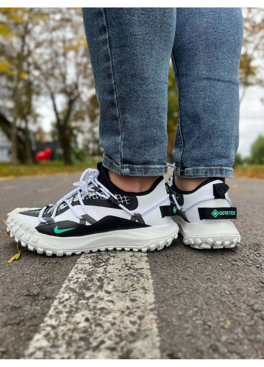 Белые демисезонные кроссовки мужские nike acg mountain fly low white найк асж маунс флай No Brand