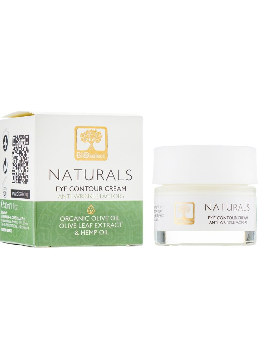 Крем проти зморшок для шкіри навколо очей Naturals Eye Contour Cream 30ml (578425-5260) Bioselect (368622531)