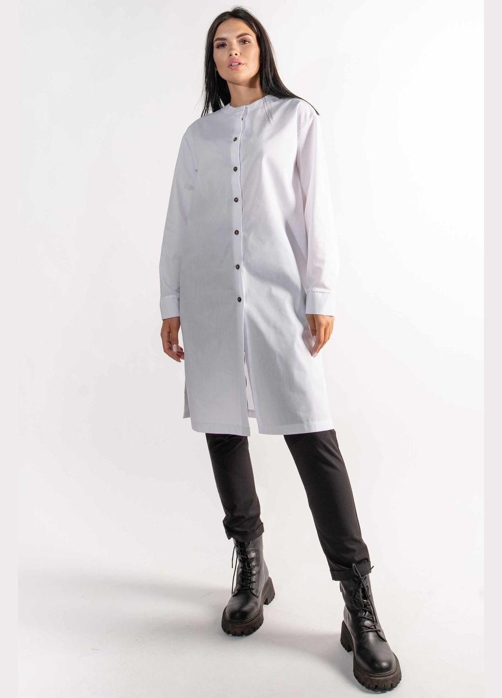 Белая кэжуал рубашка RiMari