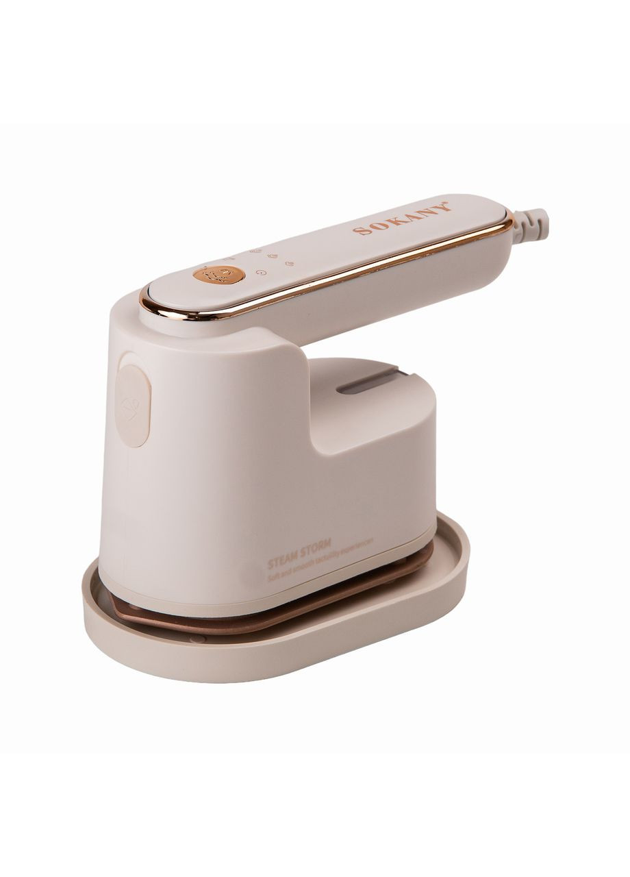 Дорожня праска SK-3069W з функцією відпарювання для сухого та вологого прасування Білий Sokany (360455135)