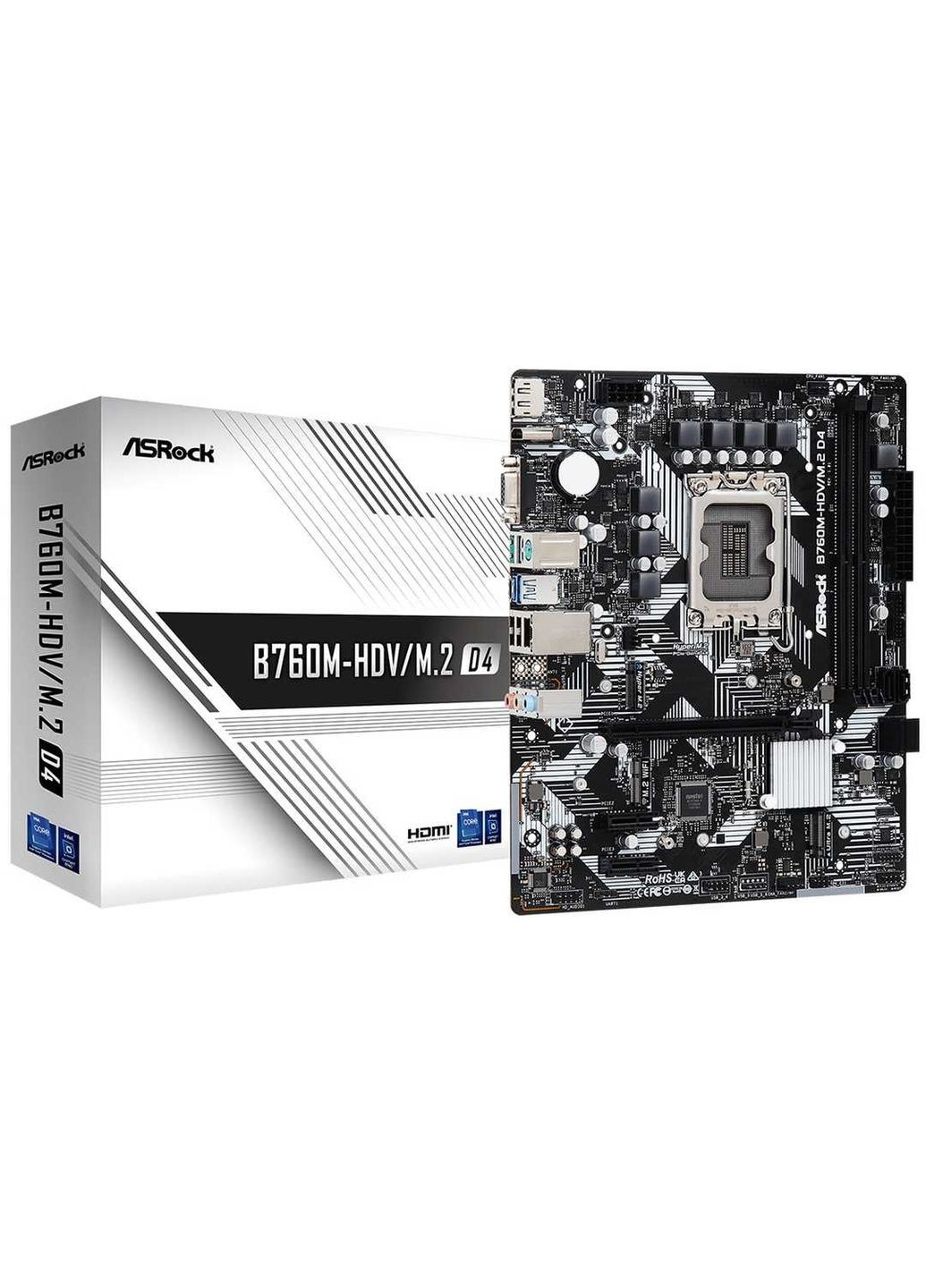 Материнська плата B760M-HDV/M.2 D4 Socket 1700 ASRock (336952717)