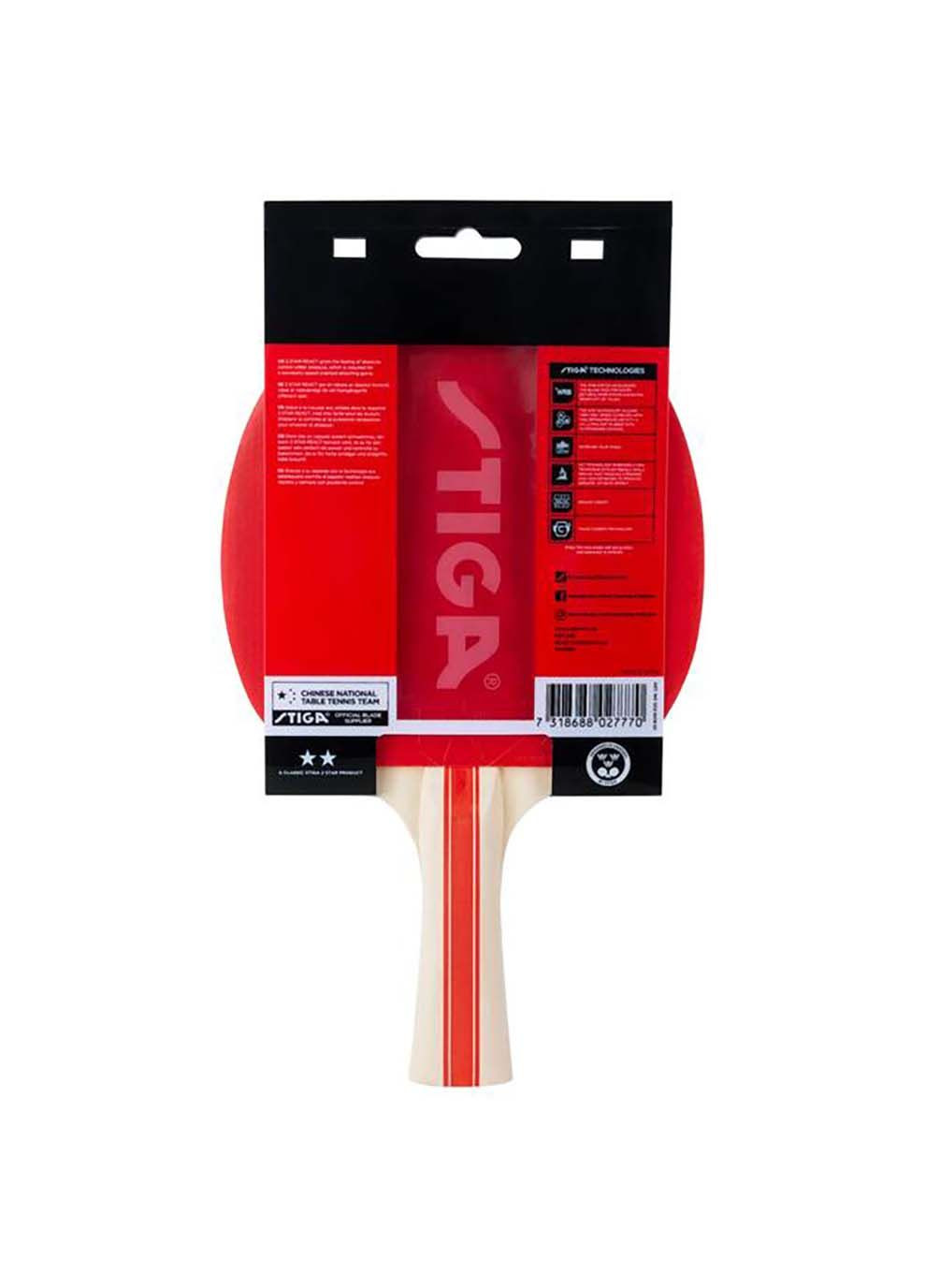 Ракетка для настольного тенниса React 2 Star FL Stiga (367590715)