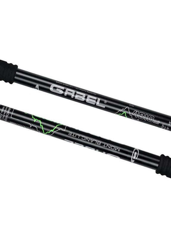 Трекинговые палки Mont Blanc Tour Lite Black/Green 66-144 см (034.0021) Gabel (335405073)