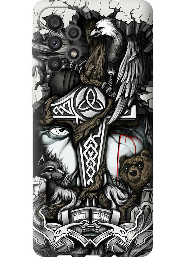 Силіконовий чохол 'Тату Вікінг' для Endorphone Samsung Galaxy A73 A736B (257829327)