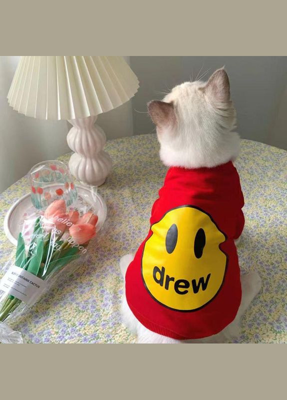 Светр для котів Pet Style "Smile" Червоний 2XL No Brand - (323234861)
