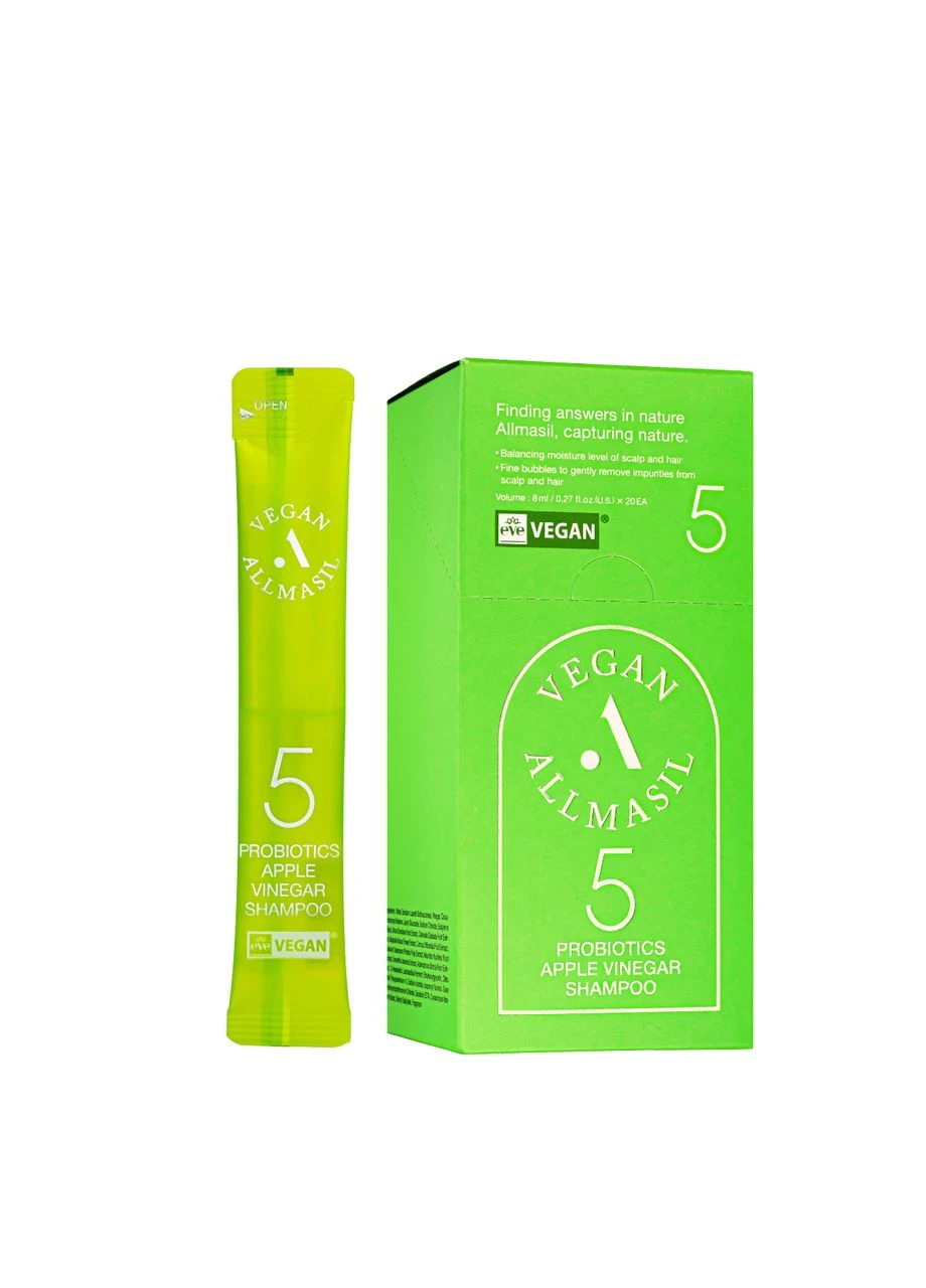 Шампунь для волос бессульфатный All 5 Probiotics Apple Vinegar Shampoo 8 мл MASIL (337358893)