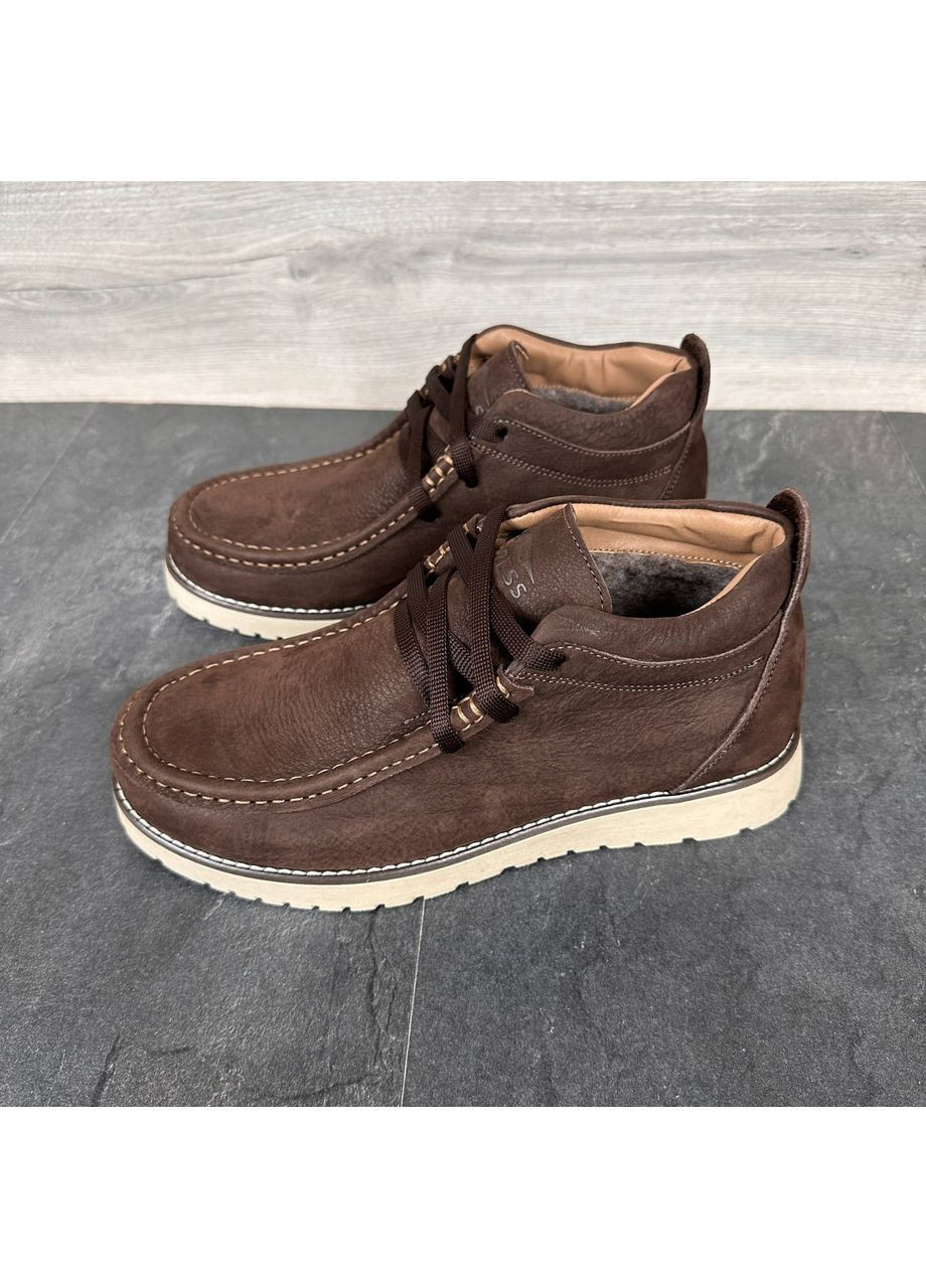 Чоловічі Зимові Шкіряні Черевики No Brand (365685970)