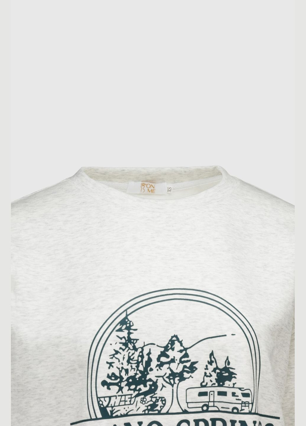 Светло-серый свитшот с принтом женский 24-06bp светло-серый (2000990545787d) shop (2000990545787) On me (316025559)