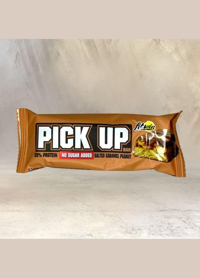 Батончик Pick Up без сахара соленая карамель и арахис FitWin, 45 г No Brand (323169011)
