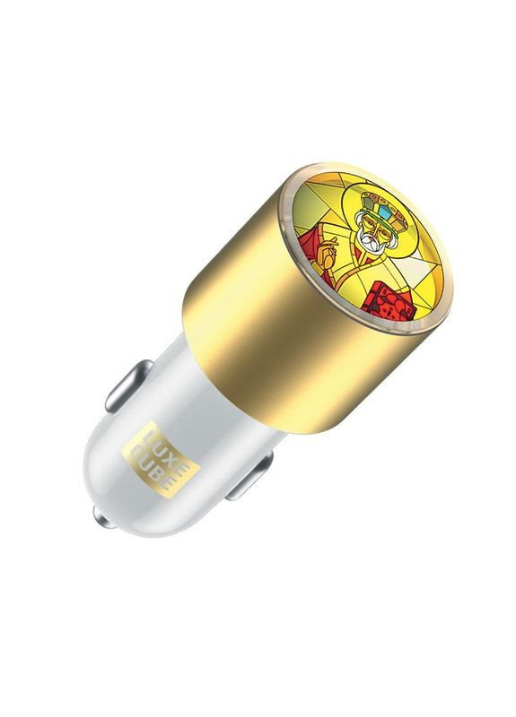 Автомобильное зарядное устройство для Guardian N 2USB 3.4А, белый (8889998898484) Luxe Cube (370617684)