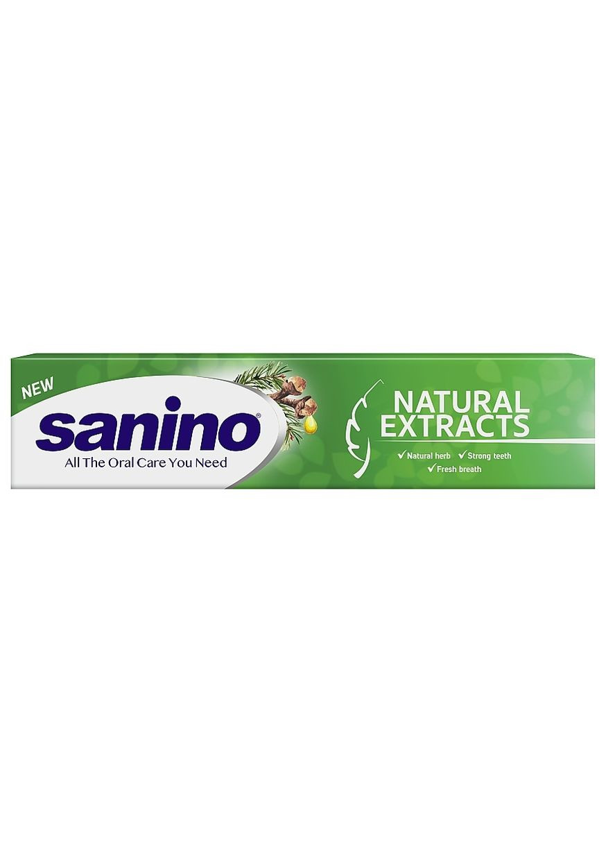 Зубная паста с натуральными экстрактами Natural Extracts 50ml (1291831-148905) Sanino (368633554)