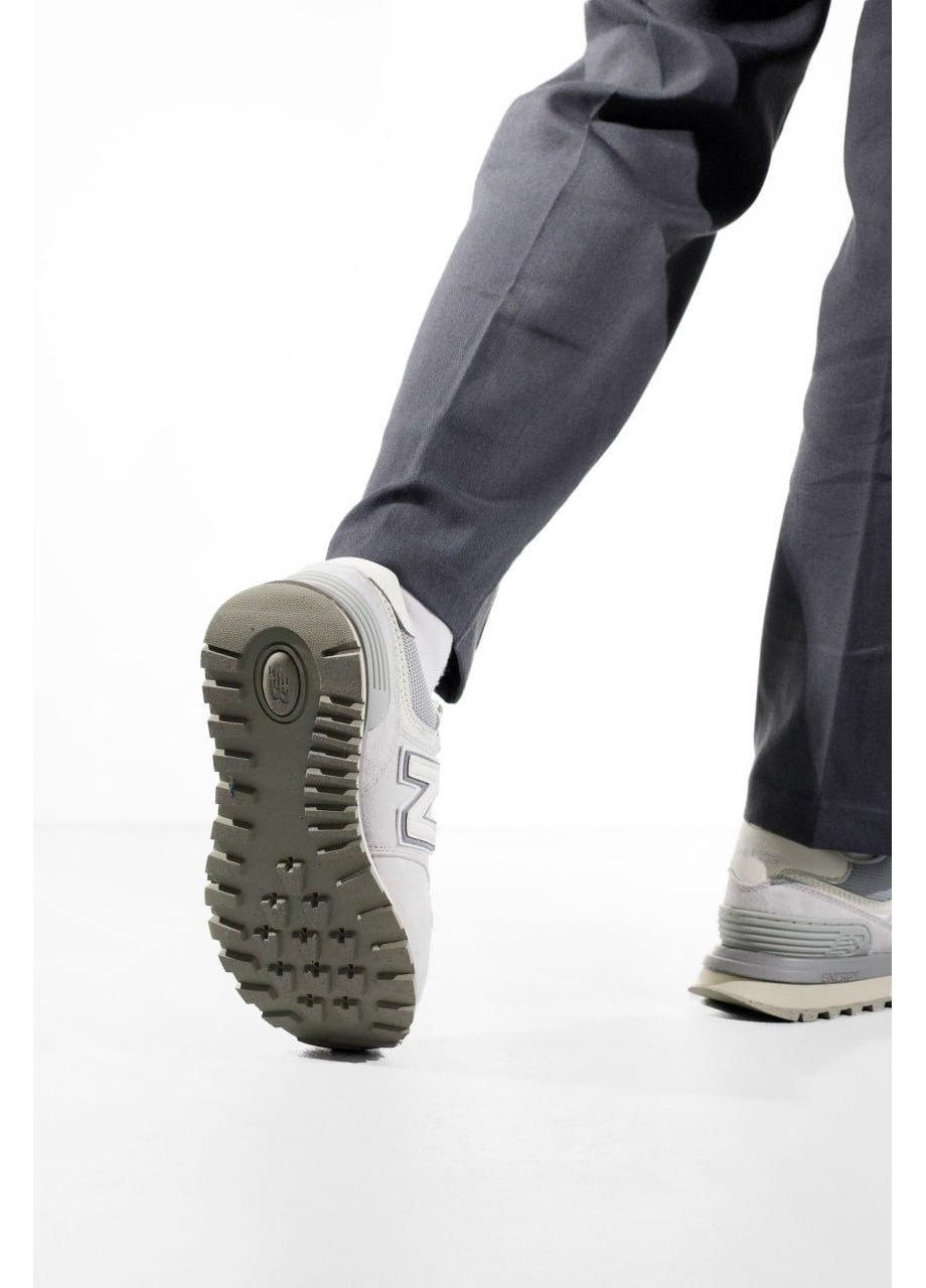 КРОССОВКИ ЖЕНСКИЕ NEW BALANCE 574 LEGACY GREY BEIGE LOGO НЬЮ БЕЛАНС 574 No Brand серые демисезоны (367170561)